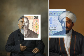 Фотография к новости: Казахстанец с помощью ИИ оживил старые купюры