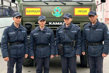 Фотография к новости: Мужчину с ножевым ранением спасли  гвардейцы в Алматы