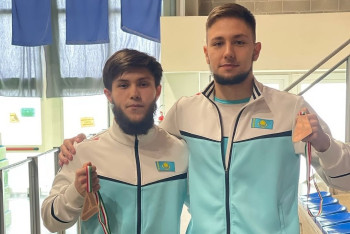 Фотография к новости: Казахстан завоевал медаль на втором этапе Кубка мира по батутной гимнастике