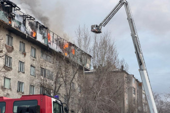 Фотография к новости: Пожар вспыхнул в общежитии в Астане