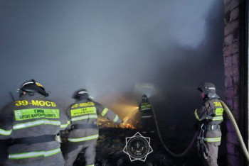 Фотография к новости: Склад для стройматериалов горел в Туркестане