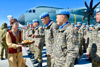 Фотография к новости: В Казахстан с Голанских высот вернулась оставшаяся часть миротворцев