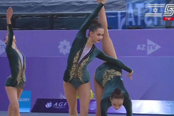 Фотография к новости: Казахстанские гимнастки завоевали бронзу на этапе Кубка мира в Баку