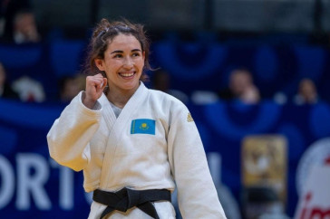Фотография к новости: Казахстанка стала бронзовым призёром Grand Slam по дзюдо