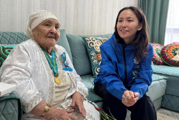 Фотография к новости: Трогательная акция к 80-летию Победы стартовала в Астане