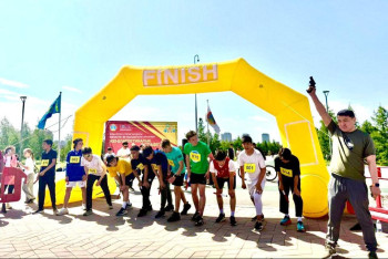 Фотография к новости: Эстафета к 80-летию Победы стартовала в Астане