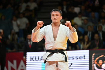 Фотография к новости: Дзюдоист Есет Куанов завоевал бронзу на Grand Slam в Астане