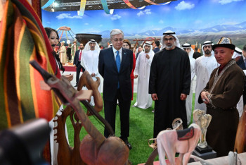 Фотография к новости: Президент и Наследный принц Абу-Даби посетили "Этноаул"