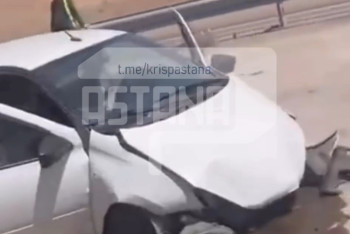 Фотография к новости: Казахстанец попал в серьезное ДТП из-за ремонта трассы