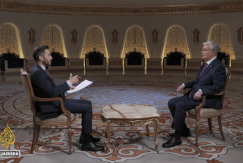 Фотография к новости: Глава государства дал интервью телеканалу Al Jazeera