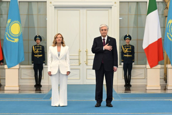 Фотография к новости: В Акорде прошла торжественная встреча Касым-Жомарта Токаева и Джорджи Мелони