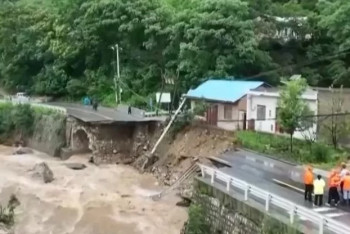 Фотография к новости: Сильное наводнение в Китае: объявлено "жёлтое" предупреждение
