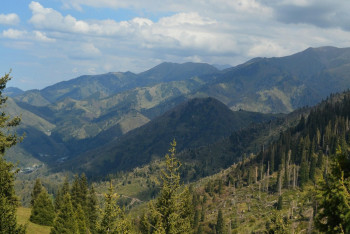Фотография к новости: Спасатели эвакуировали туриста с высоты 3400 метров в горах Алматы