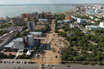 Фотография к новости: В Кокшетау строят "зелёный коридор": центр города свяжут с набережной