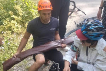 Фотография к новости: В предгорьях Алматы спасли туристку из Китая