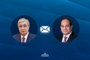 Фотография к новости: Токаев поздравил президента Египта с Днем революции