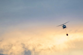 Фотография к новости: В области Жетысу тушат сухостой с помощью вертолета