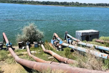 Фотография к новости: Подпольно качали миллионы кубов: полиция пресекла незаконный отбор воды из Шардаринского водохранилища