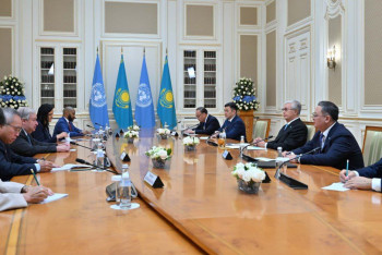 Фотография к новости: Президент Токаев провел переговоры с Генеральным секретарем ООН Антониу Гутерришем