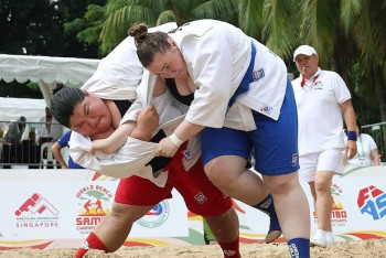 Фотография к новости: Казахстанские самбисты взяли 7 медалей на чемпионате мира в Сингапуре