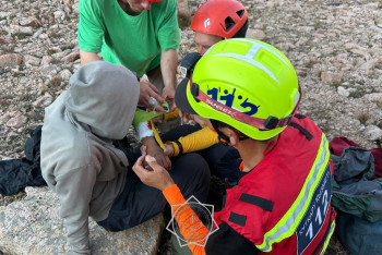 Фотография к новости: В горах Алматы на подростка сорвался камень