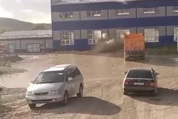 Фотография к новости: Трубопровод прорвало на станции ГЭС в Жетысу