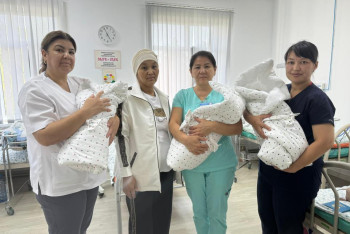 Фотография к новости: Жительница Туркестанской области родила тройню и стала матерью 11 детей