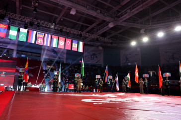 Фотография к новости: В Астане стартовал чемпионат мира CISM по қазақ күресі