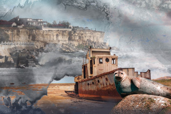 Фотография к новости: Сухое дно и солёная пыль: ученые сделали тревожный прогноз по судьбе Каспия