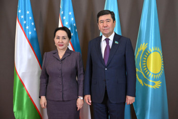 Фотография к новости: Спикер Мажилиса встретился с Председателем Сената Узбекистана