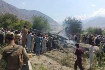 Фотография к новости: В Пакистане разбился военный вертолет, погибли пять человек