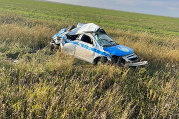 Фотография к новости: МВД выразило соболезнования семьям двух полицейских, погибших в ДТП в СКО