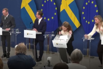 Фотография к новости: Новый министр здравоохранения Швеции упала в обморок на пресс-конференции