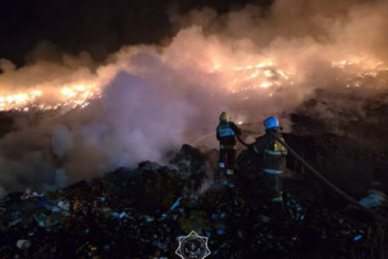 Фотография к новости: В Алатау планируют ввести режим ЧС из-за пожара на полигоне