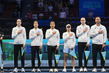 Фотография к новости: Сборная Казахстана завершила выступление на Кубке Билли Джин Кинг в четвертьфинале