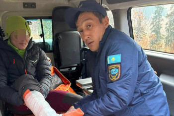 Фотография к новости: Иностранная туристка получила травму в горах Алматы