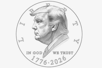 Фотография к новости: В США выпустят монету $1 с изображением Дональда Трампа