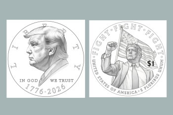 Фотография к новости: В США хотят выпустить монету с изображением Дональда Трампа