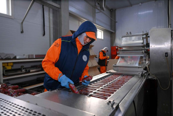 Фотография к новости: Министр сельского хозяйства ознакомился с работой мясных предприятий в Семее