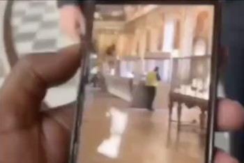 Фотография к новости: В сети появилось видео с грабителями Лувра: они  притворялись сотрудниками музея