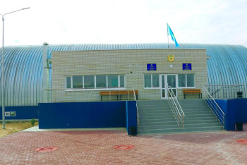 Фотография к новости: Современный спорткомплекс открылся в селе Темир в честь Дня Республики