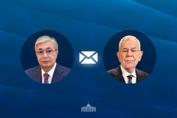 Фотография к новости: Токаев поздравил Президента Австрии с Национальным днем