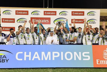 Фотография к новости: Казахстан стал чемпионом Asia Rugby Emirates Men’s Sevens Trophy 2025 в Омане