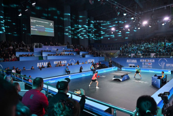 Фотография к новости: Токаев посетил Кубок Президента РК по настольному теннису