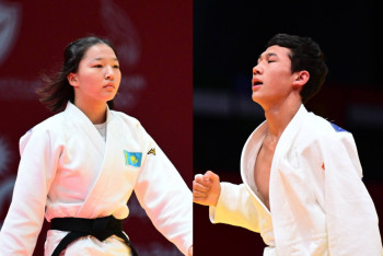 Фотография к новости: Казахстанские дзюдоисты взяли два "золота" на юношеской Азиаде в Бахрейне