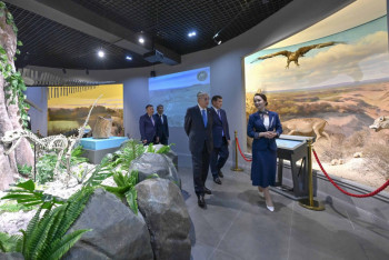 Фотография к новости: Глава государства ознакомился с культурным наследием Кызылординской области