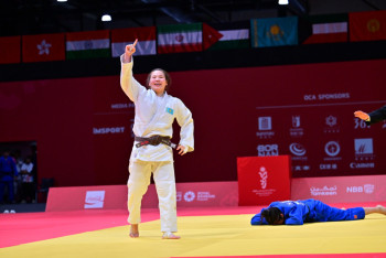 Фотография к новости: Айша Алтай завоевала золото Азиатских игр по дзюдо в Бахрейне