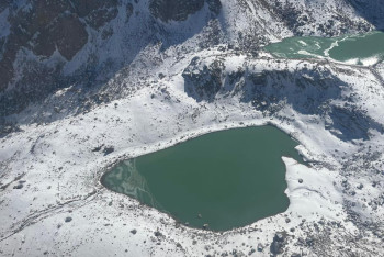 Фотография к новости: Моренные озёра Казахстана перешли в зимний режим