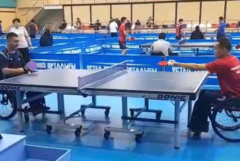 Фотография к новости: Параспортсмен из ВКО Ардак Нурмагамбетов выиграл Кубок Казахстана по теннису