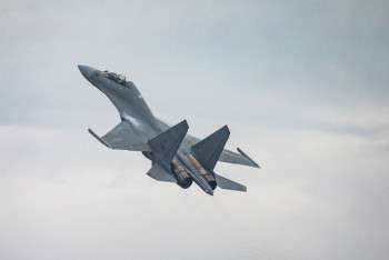 Фотография к новости: Истребитель Су-30 разбился в России, экипаж погиб